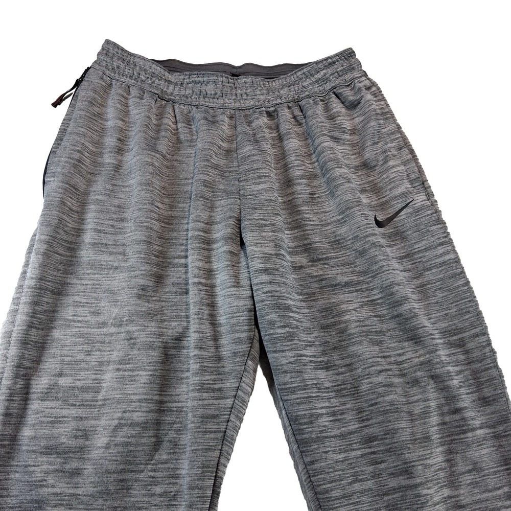 Nike Dri-FIT Joggers Mens XL Gray Space Dye Spotlight Basketball 925632-050 - Picture 2 of 10